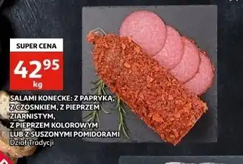 Auchan Salami z suszonymi pomidorami Konecke oferta