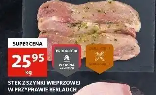 Auchan Stek z szynki wieprzowej w przyprawie berlauch Auchan oferta