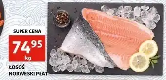 Auchan Łosoś norweski płat ze skórą oferta