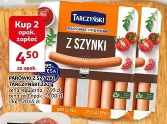 Auchan Parówki z szynki Tarczyński oferta