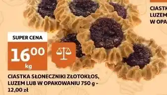Auchan Ciastka słoneczniki Złotokłos oferta