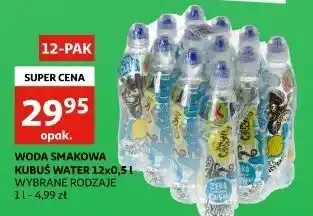Auchan Woda cytrynowa Kubuś Waterrr oferta