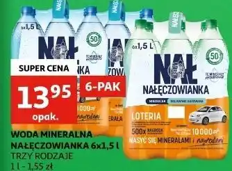 Auchan Woda gazowana Nałęczowianka oferta