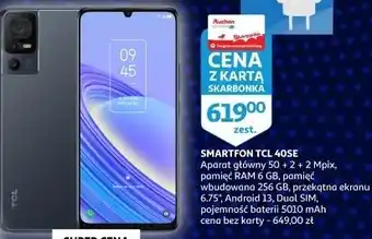 Auchan Smartfon 40se szary Tcl oferta