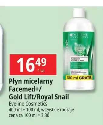 E.Leclerc Płyn micelarny odświeżająco-łagodzący aloesowy Eveline Facemed+ oferta