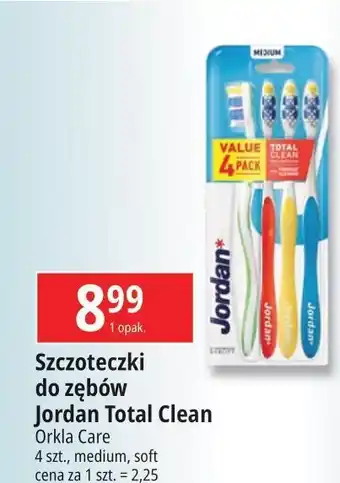 E.Leclerc Szczoteczka do żebów medium Jordan Total Clean oferta