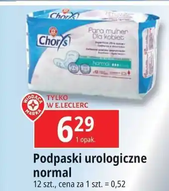 E.Leclerc Wkładki urologiczne Wiodąca Marka Chorys oferta