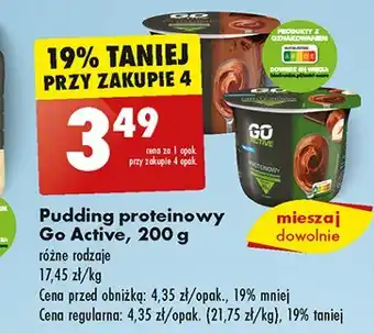 Biedronka Pudding proteinowy orzechowy Go active oferta