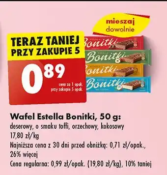 Biedronka Wafelek toffi Bonitki oferta