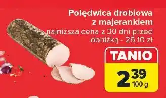 Carrefour Polędwica drobiowa z majerankiem Silesia Duda oferta