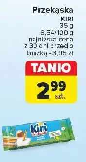 Carrefour Przekąska: serek+paluszki Kiri oferta