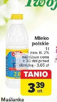 Carrefour Mleko polskie 2% Mlekovita oferta