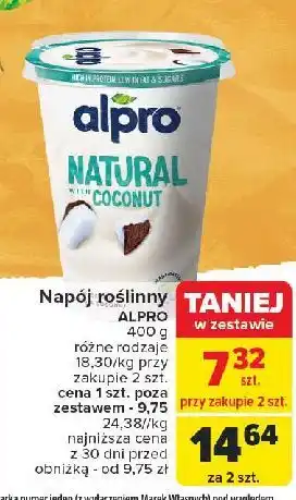 Carrefour Jogurt sojowy kokosowy Alpro oferta