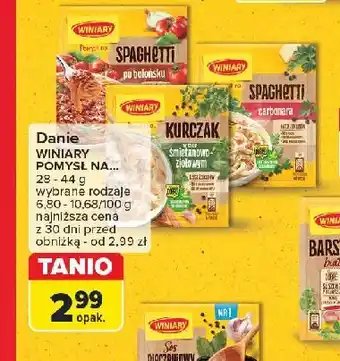 Carrefour Kurczak w sosie śmietanowo-ziołowym Winiary Pomysł Na oferta