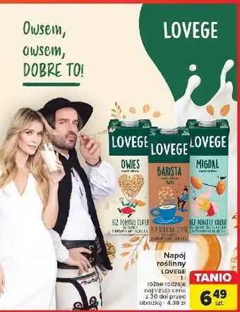 Carrefour Napój owsiane Sante I Love Vege oferta