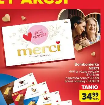 Carrefour Bombonierka czerwona Storck Merci oferta