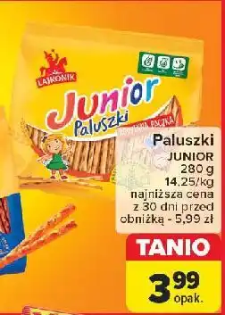 Carrefour Paluszki Lajkonik Junior oferta