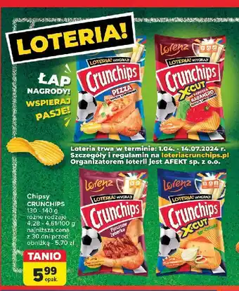 Carrefour Chipsy pizza Crunchips oferta