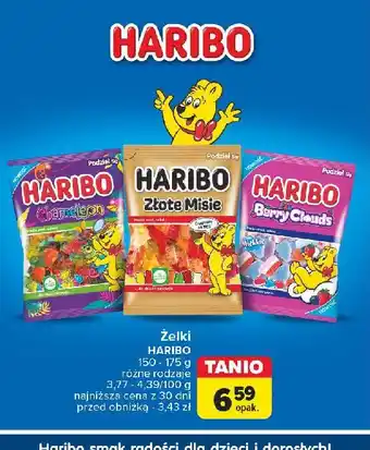 Carrefour Żelki Haribo Złote Misie oferta