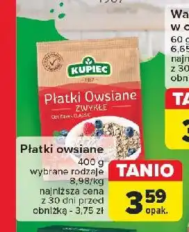 Carrefour Płatki owsiane zwykłe Kupiec oferta