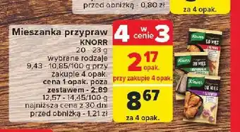Carrefour Przyprawa do mięs z czosnkiem Knorr oferta