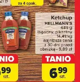 Carrefour Ketchup łagodny classic Hellmann's oferta