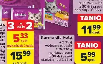 Carrefour Drobiowe danie dla kota Whiskas oferta