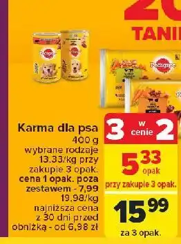 Carrefour Karma dla psa z wołowiną w galaretce Pedigree oferta