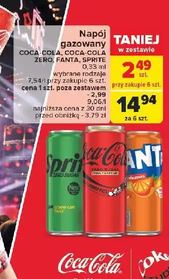 Carrefour Napój Sprite Zero oferta