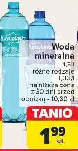Carrefour Woda gazowana Ustronianka Biała oferta
