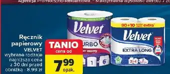 Carrefour Recznik papierowy Velvet Turbo oferta