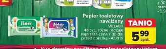 Carrefour Papier toaletowy nawilżany rumianek & aloe vera Velvet oferta