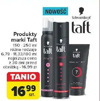 Carrefour Pianka do włosów Taft Power oferta