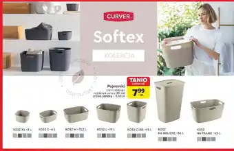 Carrefour Kosz softex cube 15 l Curver oferta