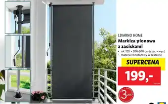 Markiza pionowa z zaciskami