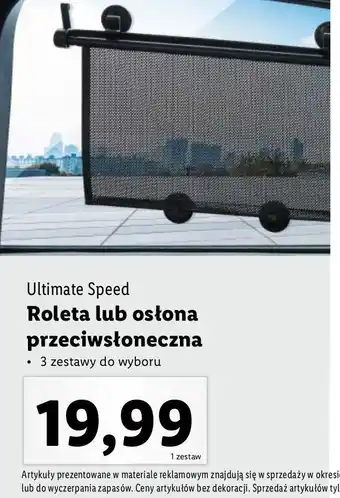 Lidl Roleta przeciwsłoneczna Ultimate Speed oferta