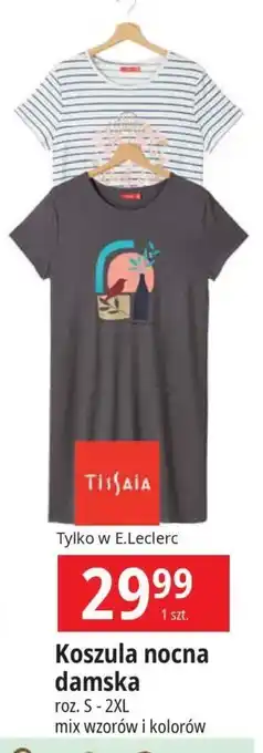 E.Leclerc Koszula nocna damska rozm. s-2xl Tissaia oferta