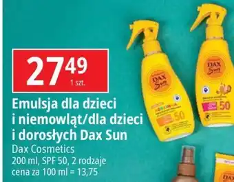 E.Leclerc Emulsja do opalania spf 50+ Dax Sun oferta