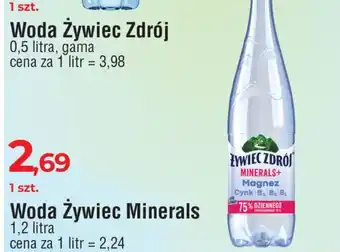 E.Leclerc Woda lekko gazowana Żywiec Zdrój Minerals+ oferta