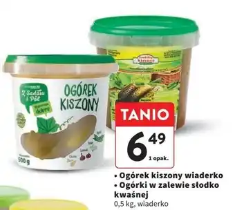Intermarche Ogórki kiszone w zalewie słodko-kwaśnej Z Sadów I Pól oferta
