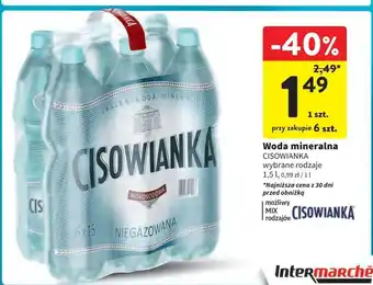 Intermarche Woda niegazowana Cisowianka oferta