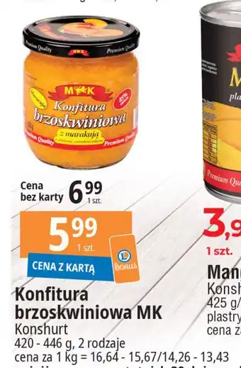 E.Leclerc Konfitura brzoskwiniowa z marakują M&K oferta