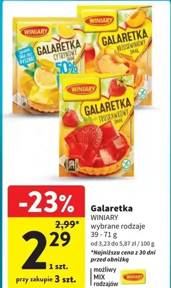 Intermarche Galaretka truskawkowa Winiary oferta