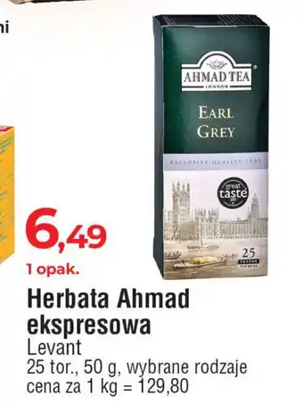 E.Leclerc Herbata ekspresowa z zawieszką Ahmad Tea London Earl Grey oferta