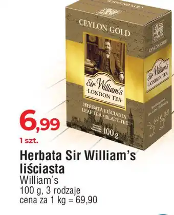 E.Leclerc Herbata ceylon gold Sir William's Tea oferta