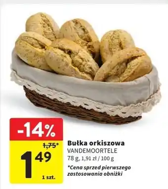 Intermarche Bułka orkiszowa Vandemoortele oferta