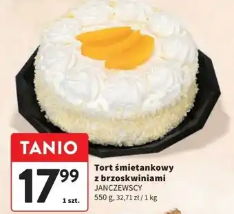Intermarche Tort śmietankowy z brzoskwiniami Janczewscy oferta