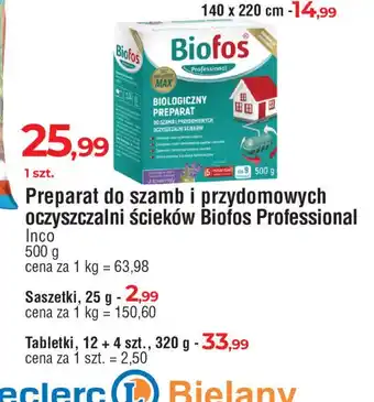 E.Leclerc Tabletki biologiczne do szamb Biofos oferta