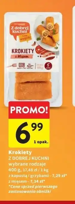 Intermarche Krokiety z mięsem Z Dobrej Kuchni oferta