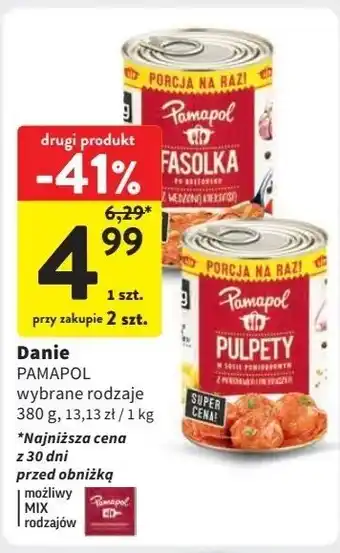 Intermarche Pulpety w sosie pomidorowym Pamapol oferta
